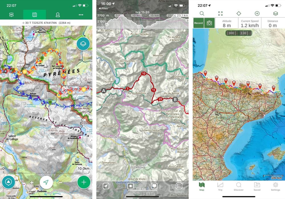 Haute Route Pyrenees planning: maps, apps, GPX data, and smart watch ...