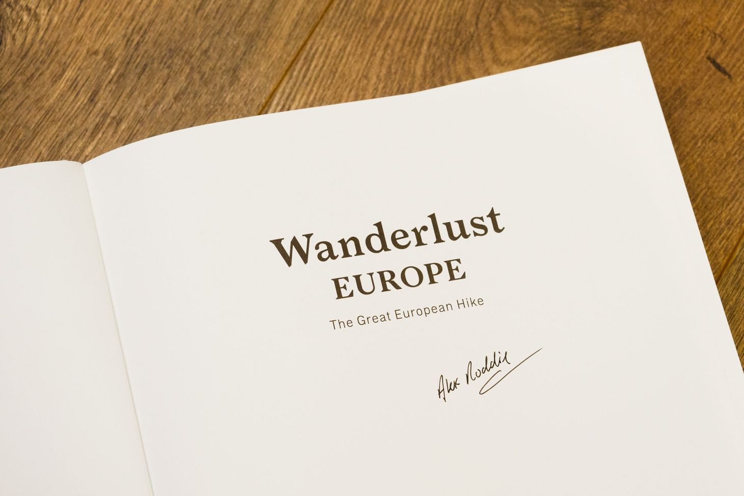 Signed copies of Wanderlust Europe available for a short time